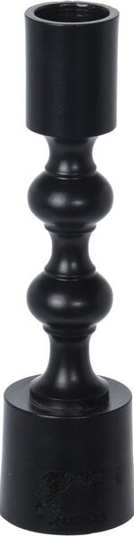 Hliníkový svícen Gallipoli černá, 4,5 x 16 cm