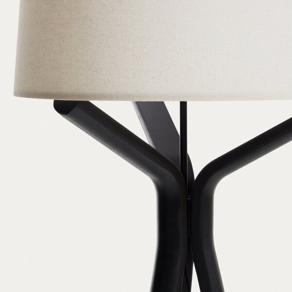 Kave Home Černá stojací lampa Ubira 150 cm