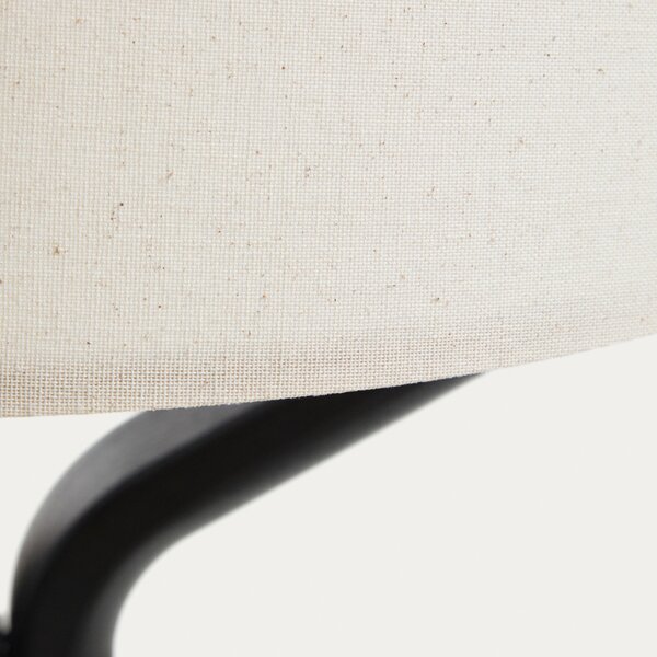 Kave Home Černá stojací lampa Ubira 150 cm