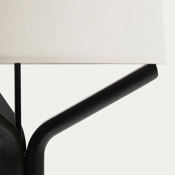 Kave Home Černá stojací lampa Ubira 150 cm