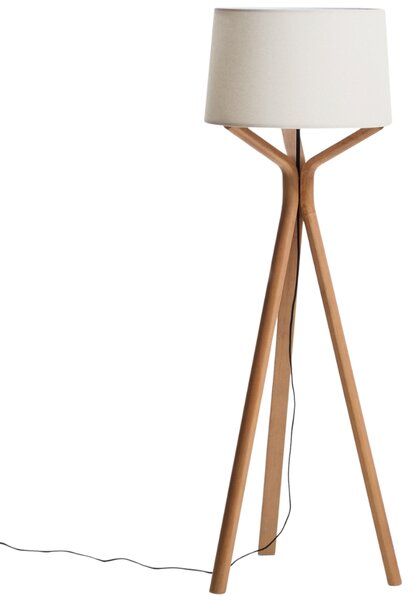Kave Home Dřevěná stojací lampa Ubira 150 cm