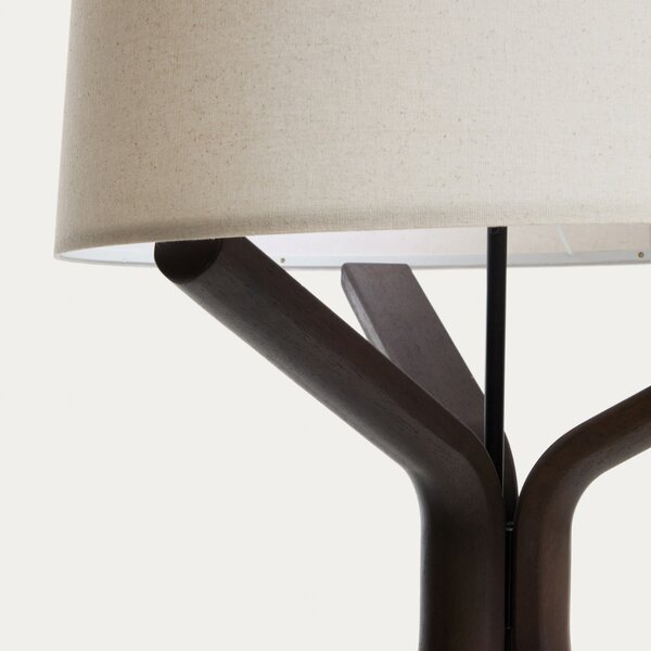 Kave Home Hnědá stojací lampa Ubira 150 cm