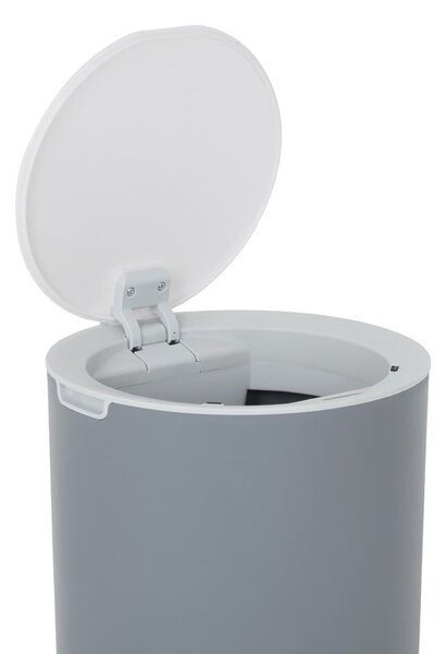 Světle šedý odpadkový koš Addis Sensoric, 8 l