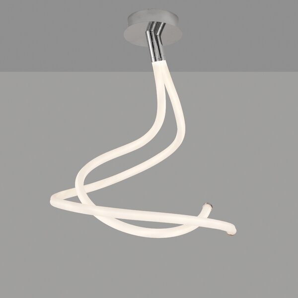 Mantra 6600 Nur Line, moderní stropní svítidlo 50W LED 3000K, chrom/bílá, délka 64,5cm