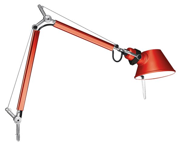 Artemide A010910 Tolomeo Micro halo Table, tělo lampy, 1x46W E14, červená