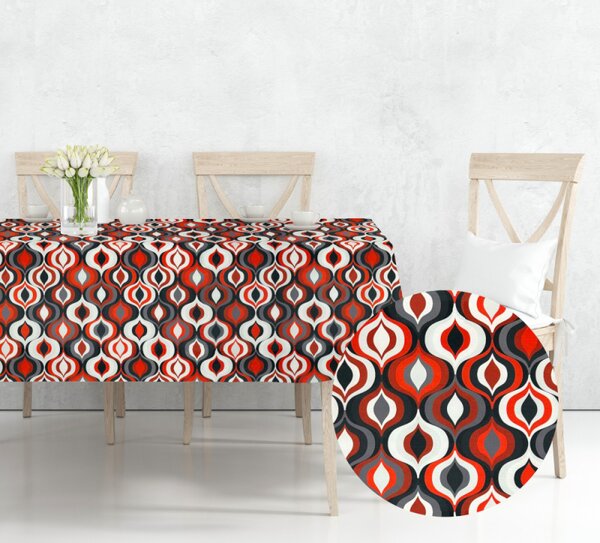 Ervi dekorační ubrus na stůl čtvercový - DGT červený