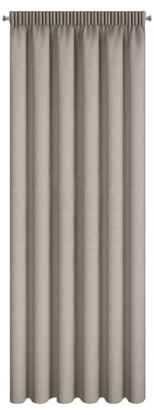 ZATEMŇOVACÍ ZÁVĚS (100%) NA PÁSCE ZOEY 140X270 CM TMAVĚBÉŽOVÝ