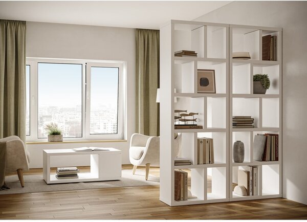 Bílá knihovna 70x198 cm Berlin – TemaHome
