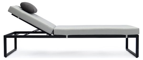 Sensum Skepparholmen Zahradní lehátko, 200 × 67 × 111 cm, ocel, polyester, černošedé