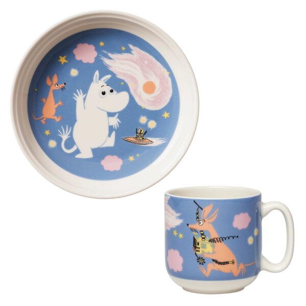 Set hrnku a talíře Moomin Space adventure, dárkový box