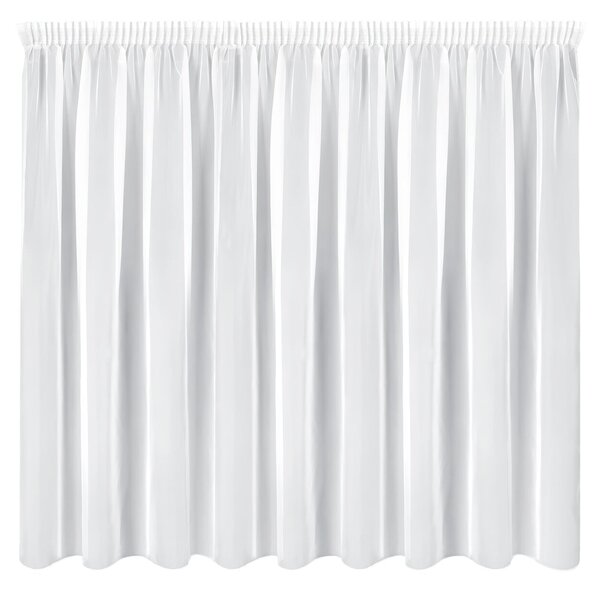 ZÁCLONA NA PÁSCE LUCY 400X150 CM BÍLÁ
