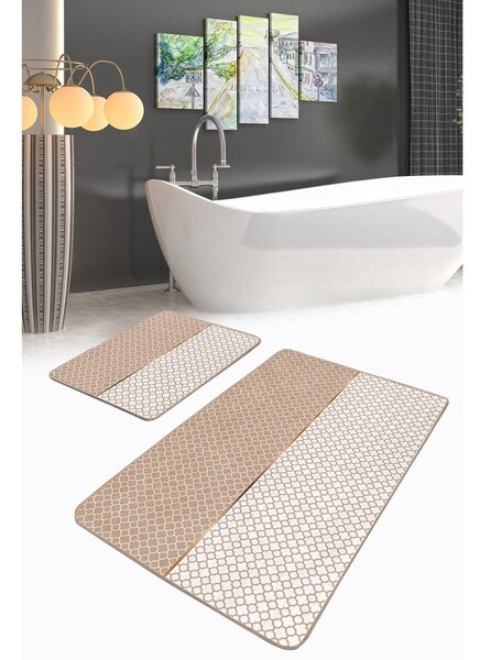 Béžové koupelnové předložky v sadě 2 ks 60x100 cm – Mila Home