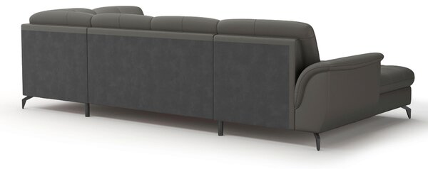 SEDACÍ SOUPRAVA, textil, kůže, antracitová Sit & More - Sedací soupravy, Online Only
