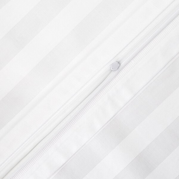 BAMBUSOVÝ POVLAK NA POLŠTÁŘ STRIPE WHITE 40X40 CM BÍLÁ