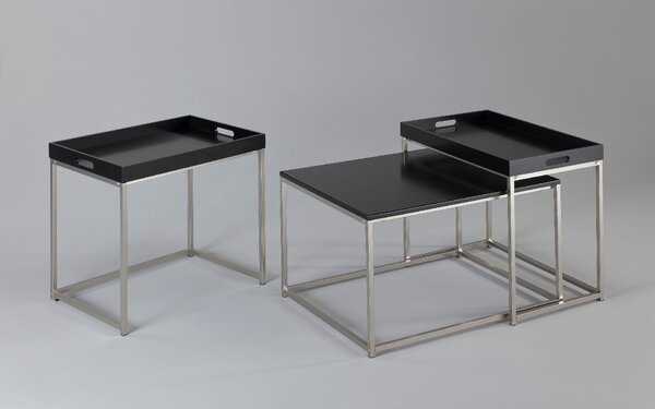Konferenční stolek FUSION II. 3set - černá