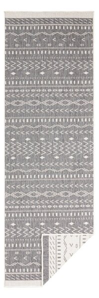 Šedo-krémový venkovní koberec NORTHRUGS Kuba, 250 x 80 cm