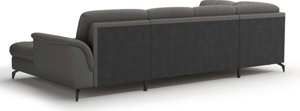 SEDACÍ SOUPRAVA, textil, kůže, mokka Sit & More - Sedací soupravy, Online Only