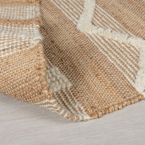 Béžový jutový běhoun Flair Rugs Medina, 60 x 230 cm