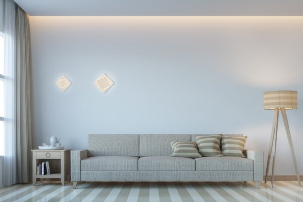 Mantra 6426 Dakla, bílé kubistické svítidlo, 18W LED 3000K, 28x28cm