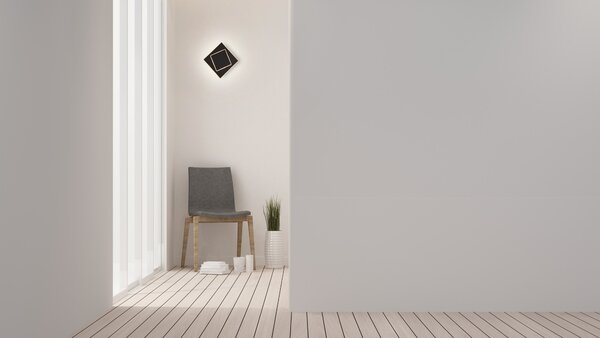 Mantra 6427 Dakla, černé kubistické svítidlo, 12W LED 3000K, 18x18cm