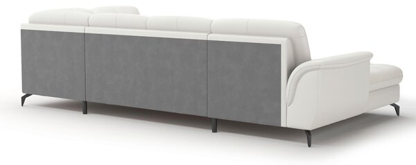 SEDACÍ SOUPRAVA, textil, kůže, bílá Sit & More - Sedací soupravy, Online Only