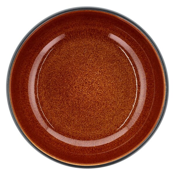 Černá/jantarová ramen miska z kameniny Gastro Black/Amber – Bitz