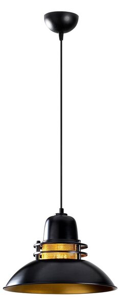 Černé závěsné svítidlo s kovovým stínidlem ø 34 cm Tovar – Opviq lights