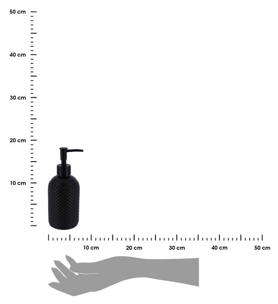 Dávkovač mýdla Cerelle, černá, 410 ml