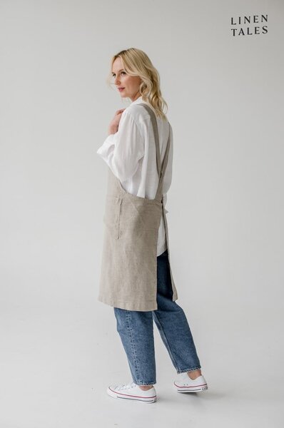 Lněná zástěra Crossback – Linen Tales