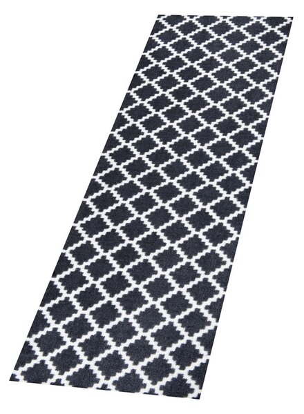 Černo-bílý běhoun Zala Living Elegance, 50 x 150 cm