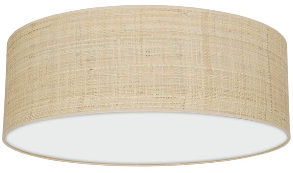 Stropní svítidlo Marshall, 1x ratanové stínítko, (bílé plexisklo), (fi 50cm)