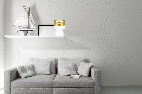 Stolní lampa Intense Gold, 1x textilní stínítko (výběr ze 6 barev), (výběr ze 3 barev konstrukce)