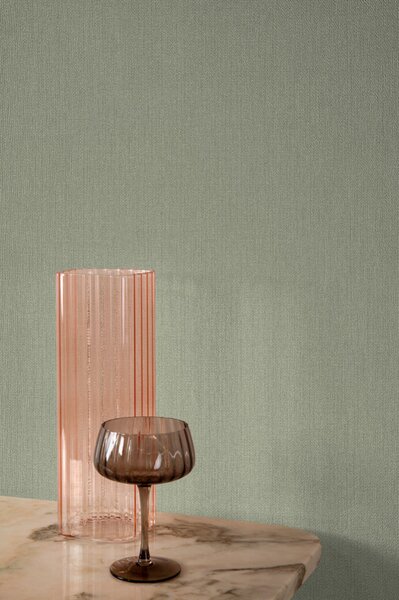 Vliesová tapeta na zeď, světle zelená, imitace pleteniny, KE1204, Keen, Grandeco