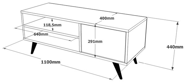 TV stolek/skříňka Cede A. Akce -25%