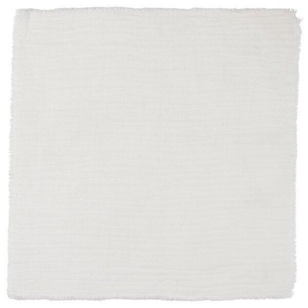 Bavlněný ubrousek Double Weaving White 40 x 40 cm