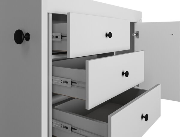 ML FURNITURE Komoda - TERNI 06, matná šedá