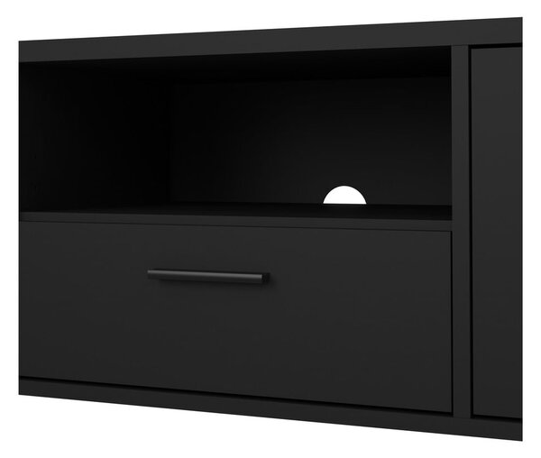 Černý TV stolek 147x38 cm Media – Tvilum