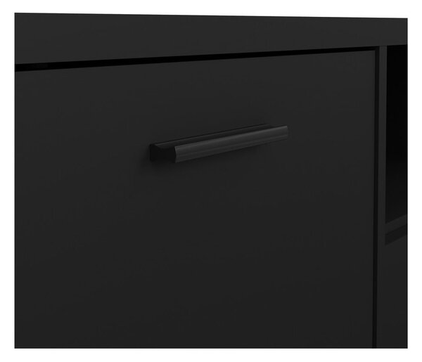 Černý TV stolek 147x38 cm Media – Tvilum