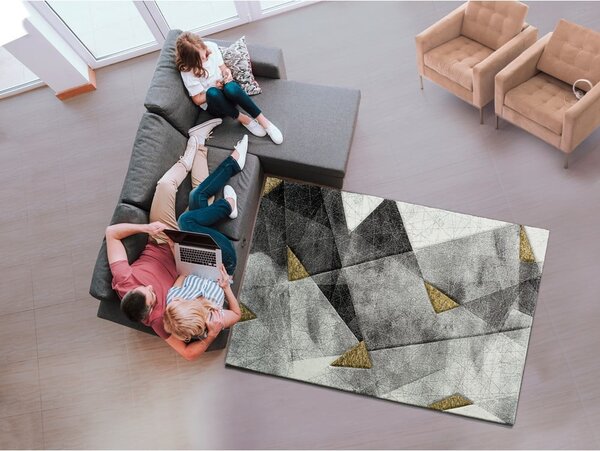 Šedo-žlutý koberec Bianca Grey, 60 x 120 cm