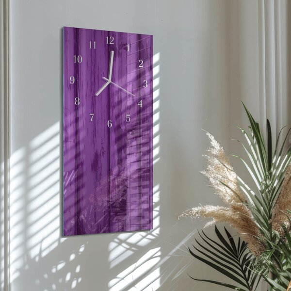 Skleněné hodiny vertikální Dřevo zsppb-30x60-00085008