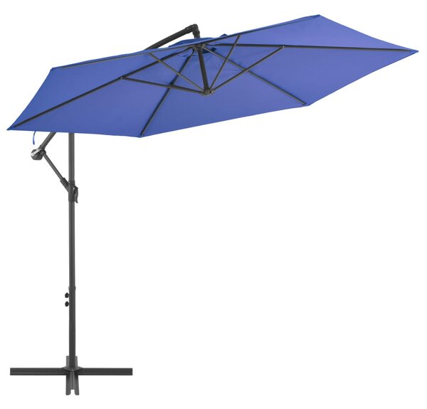 Konzolový slunečník Funkin s hliníkovou tyčí - modrý | 300 cm