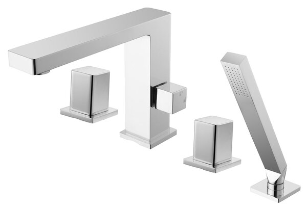 Designová baterie na okraj vany 6081C, 4-otvorová instalace
