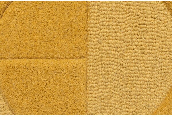 Žlutý vlněný koberec Flair Rugs Gigi, 160 x 230 cm