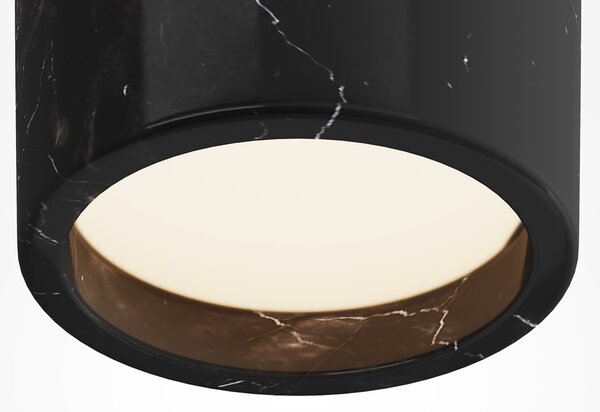 Maytoni Designové stropní svítidlo BASIC TEXTURE, ø 95 mm, GX53 Barva: Černá