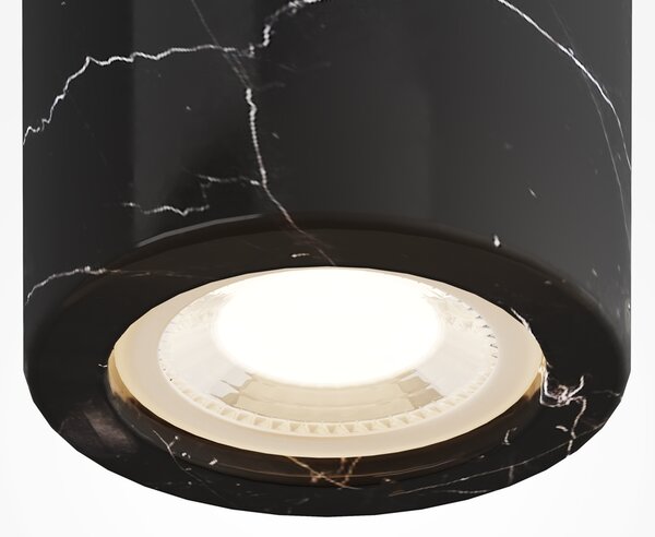 Maytoni Designové stropní svítidlo BASIC TEXTURE, ø 70 mm, GU10 Barva: Černá
