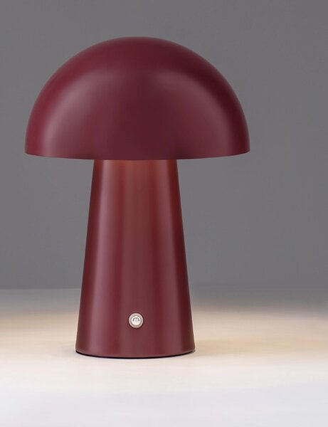 Nova Luce Stolní nabíjecí lampa ANDE, ø 16 cm Barva: Červená