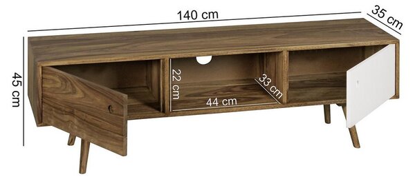 Nízka komoda pod TV Repa š:140cm masív