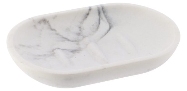 Miska na mýdlo Everist Marble, bílá