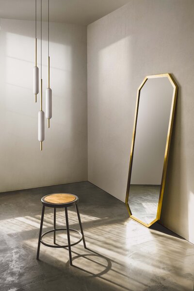 Il Fanale 285.01.ON Typha, závěsné svítidlo z mosazi a skla, 13W LED 2700K, prům. 9cm