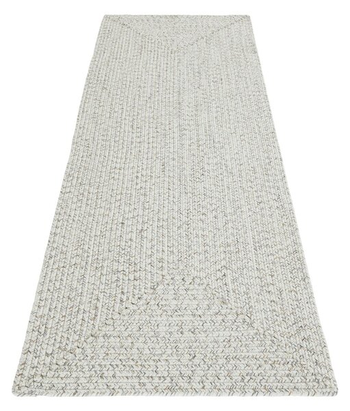 Bílý/béžový venkovní koberec běhoun 200x80 cm - NORTHRUGS